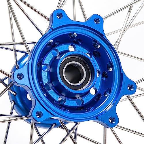 TOFR 21"x1.6" CNC Front Wheel Rim Hub Set for Surron Ultra Bee - color: Blue, size: 21" Front N/A Rear