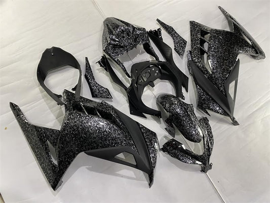 US STOCK Carbon Fiber Look Fairing Fit for Kawasaki Ninja 2013-2017 EX300 - color: 002 Forged Carbon Fiber Look