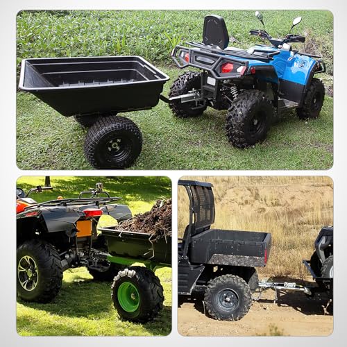Nilight 3-in-1 ATV UTV Multi Hitch Mount | 1-7/8" Ball Fits 1-1/4" Receiver Hitch Rated 2000 LBS Winch Strap Loop Rated 5000 LBS - color: 1.25" Hitch Receiver with 1-7/8" Ball