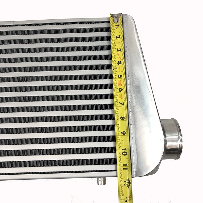 Aluminum Front Mount Turbo Racing Intercooler Overall Size 31x12x4" 3" Inlet/Outlet Universal