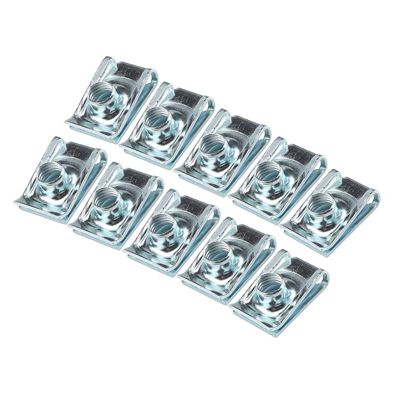 80PCS Auto Car U-Clip Kit, U-Shaped Nut Set M4-M8, for Dash, Door, Interior, Automobile, Motorcycle