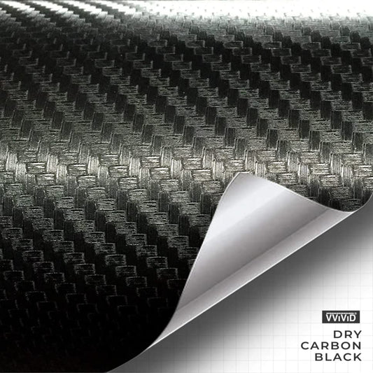VViViD Dry Carbon Fibre Detailing Vinyl Wrap Tape 2 Inch x 20ft Roll DIY (Black) - color: Carbon Fiber Black