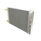 JSD 2 Row Double Pass Universal Aluminum Racing Radiator 31" x19" x3" Compatible with Ford Mopar