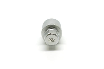 TEMO 532 Anti-Theft Wheel Lock Lug Nut Removal Socket Key for VW Audi VAG - size: Model 532 (1 Piece)