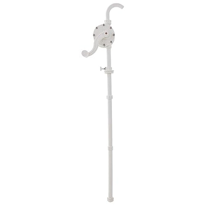 VEVOR Drum Pump, 6.5 GPM Flow, Rotary Barrel Pump Hand Crank, Fits 5 to 55 Gallon Drums with 3-Section Suction Tube Assembly and Hose, Designed for Fast Transfer of Water, Alcohol, Corrosive Liquids