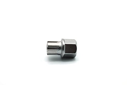 TEMO 51/6Pt Anti-Theft Wheel Lock Lug Nut Removal Socket Key for Vw Audi - size: 51/6PT
