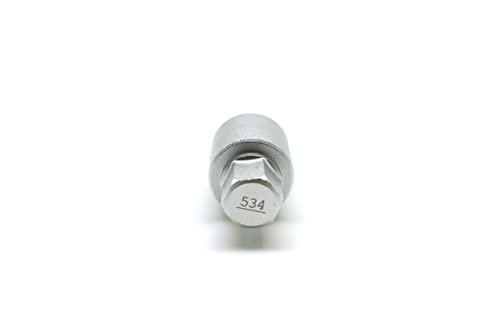 TEMO 534 Anti-Theft Wheel Lock Lug Nut Removal Socket Key for VW Audi VAG - size: Model 534 (1 Piece)