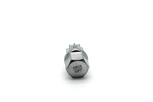 TEMO Abc0/10Pt Anti-Theft Wheel Lock Lug Nut Removal Socket Key for Vw Audi - size: ABC0/10PT
