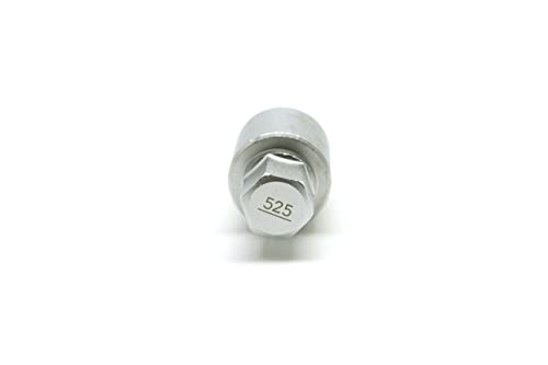 TEMO 525 Anti-Theft Wheel Lock Lug Nut Removal Socket Key for VW Audi VAG - size: Model 525 (1 Piece)