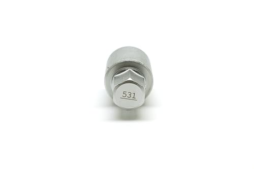 TEMO 531 Anti-Theft Wheel Lock Lug Nut Removal Socket Key for VW Audi VAG - size: Model 531 (1 Piece)