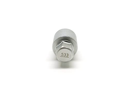 TEMO 533 Anti-Theft Wheel Lock Lug Nut Removal Socket Key for VW Audi VAG - size: Model 533 (1 Piece)