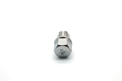 TEMO 51/6Pt Anti-Theft Wheel Lock Lug Nut Removal Socket Key for Vw Audi - size: 51/6PT