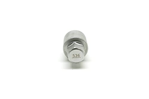 TEMO 536 Anti-Theft Wheel Lock Lug Nut Removal Socket Key for VW Audi VAG - size: Model 536 (1 Piece)