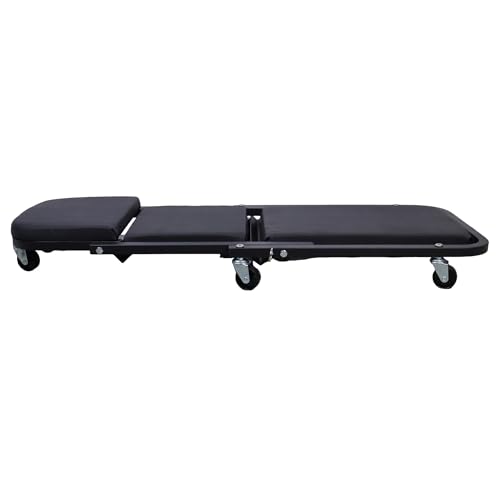 Mechanic Creeper Foldable Z Creeper 2-in-1, Black, 40" - color: Black, size: 40"