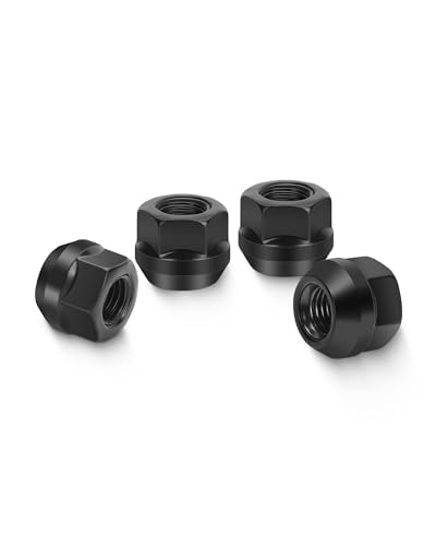 M10x1.25 Black Open End Lug Nuts Fit for Honda Rancher Foreman, 16pcs - size: M10x1.25-16PCS
