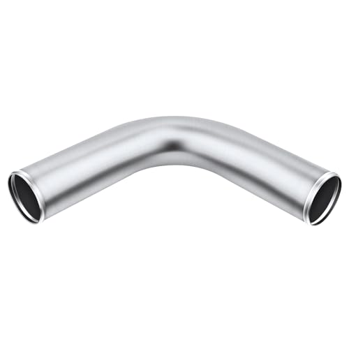Intercooler Pipe OD 2.5"/63mm 90 Degree Elbow Aluminum Alloy Tube Bend Intake Tube- Pack of 1 - size: 2.5''