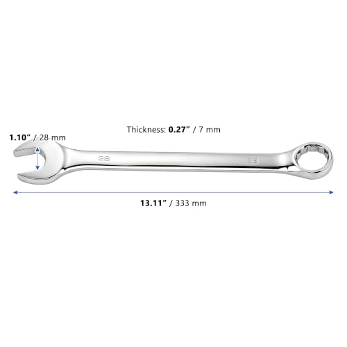 MANCHAP 4 Pcs Combination Wrench, 28mm Metric, 13 Inch Length, for Automotive, Furniture Assembly and Home DIY