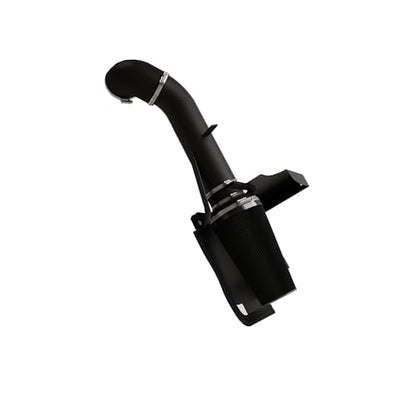 4’’ Cold Air Intake with Heat Shield Compatible with 1999-2006 GMC & Chevy V8 4.8L/5.3L/6.0L Silverado 1500/2500/3500 - Black - color: Black