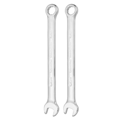 HARFINGTON 2pcs Combination Wrench 8mm Metric 12-Point Box and Open End - size: 8mm