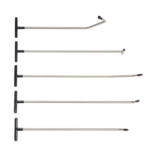 Paintless Dent Repair Kit, Professional Car Dent Puller Set with Taper Head and S/O-Hook Hooks, Stainless Steel Dent Removal Tools for DIY Auto Body Repair