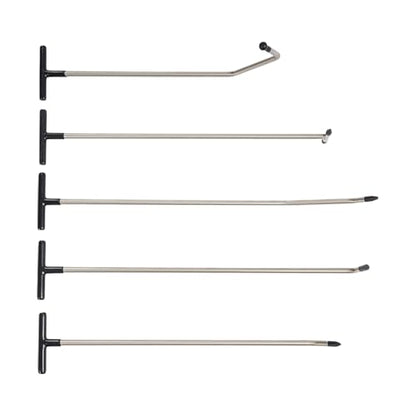 Paintless Dent Repair Kit, Professional Car Dent Puller Set with Taper Head and S/O-Hook Hooks, Stainless Steel Dent Removal Tools for DIY Auto Body Repair