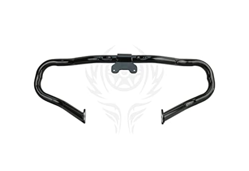 Chopped Engine Guard Crash Bar for Harley Touring 2014-2025 (Gloss Black) - color: Black