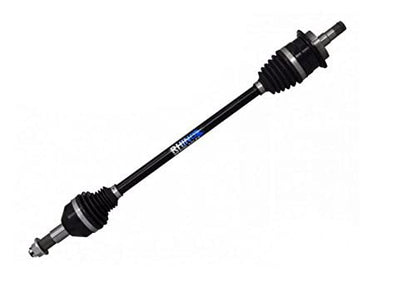 SuperATV Heavy Duty Rhino Front Left CV Axle Compatible with Can-Am Maverick Standard and Turbo Models, Constructed with Chromoly Steel, Synthetic Grease Keeps CV Joints Cool, See Fitment - size: Front Left