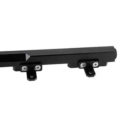 1997-2001 Jeep 4.0 Wrangler TJ Cherokee XJ Aluminum Fuel Rail #5014496AC - size: Black