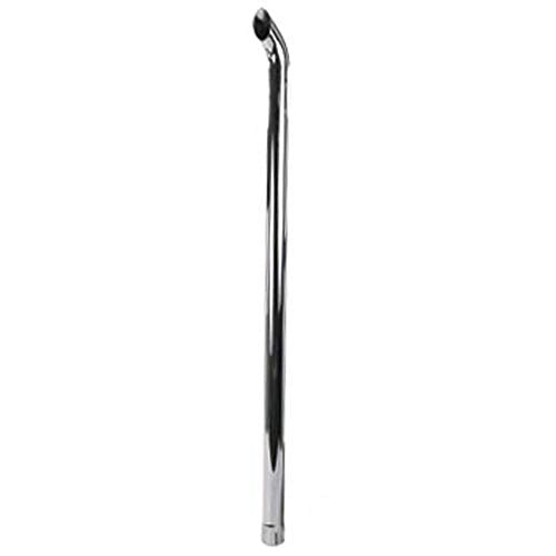 ZNL89020C Chrome Curved Exhaust Stack - Universal Fit