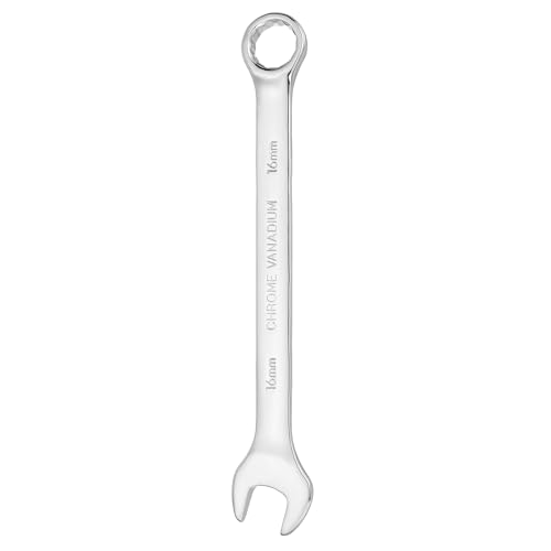 HARFINGTON Combination Wrench 16mm Metric 12-Point Box and Open End - size: 16mm