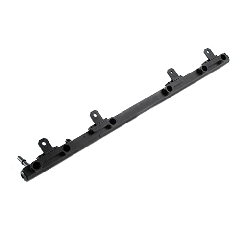 Billet Fuel Rail Replacement for 1997-2004 2008 Jeep Wrangler TJ Cherokee XJ 4.0L Black 1998 1999 2000 2001 2002 2003 04 94 95 96 97 98 Aluminum Billet Fuel Rail