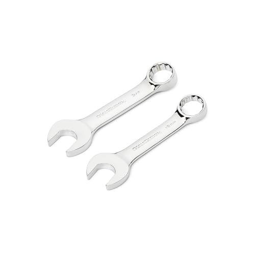 GEARWRENCH 20 Pc. 12 Point Stubby Combination SAE/Metric Wrench Set - 81903 - size: SAE/Metric, style: 20 Piece with Tray
