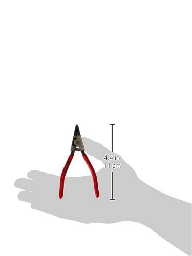 KNIPEX 46 31 A12 Circlip Pliers for external circlips 10-25mm 45° angled, Multicoloured - size: 0.39 - 0.98 inch