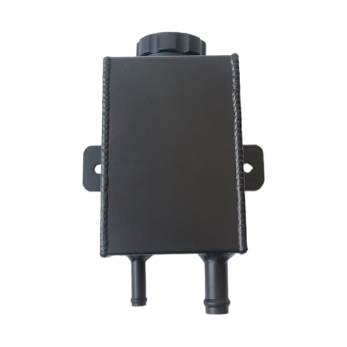 Universal Aluminum Alloy Coolant Power Steering Reservoir Tank Bottle 0.75L Black