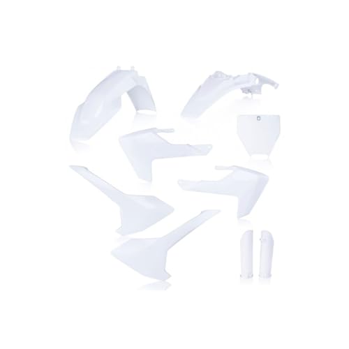 Acerbis Full Plastic Kit – Compatible with Husqvarna TC65 (17-23) – White 20 - color: White 20
