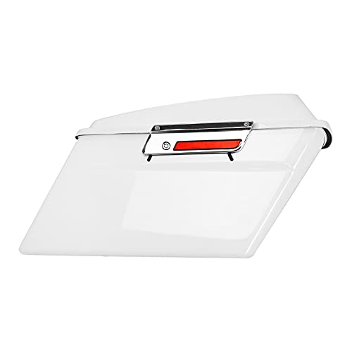 XFMT Motorcycle Saddle bags Hard Saddlebags For Harley Touring 1993-2013 - color: White#, size: Standard