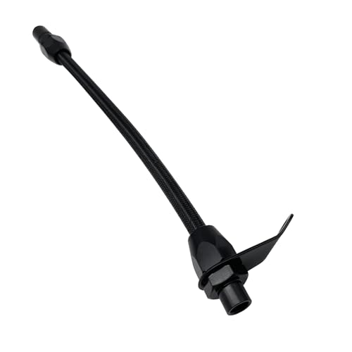 HAHAHA TH350 BellHousing Mount Dipstick（17.9 inch）.TH350/Turbo 350 Short Flexible Braided Transmission Dipstick Compatible with Chevy/GM TH350 Turbo 350, (Black) - color: Black