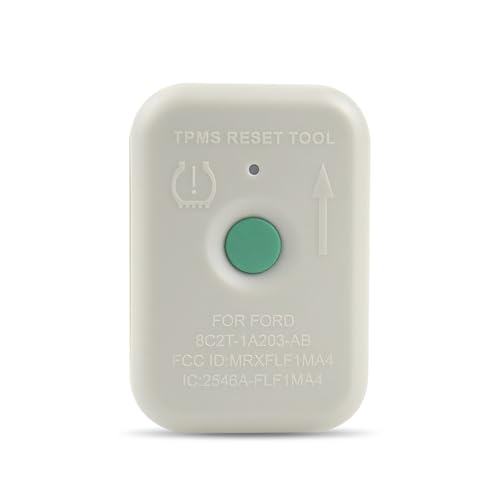 1 PC TPMS Relearn Tool, Car Tire Pressure Resetter, Pressure Monitor Activation Reset Tool, OEM Part Number 8C2T-1A203-AB Compatible with Ford Series Models (White)