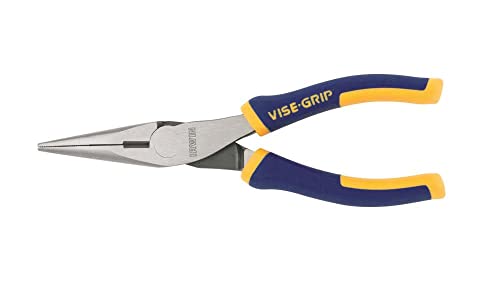 IRWIN Vise-Grip Pliers, Long Nose, 6 Inch, for Heavy Duty Cutting and Bending (2078216)
