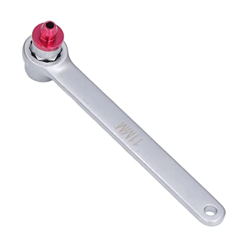 AMONIDA 11mm Brake Fluid Clutch Bleeder Wrench Steel Brake System Bleeding Tool 12 Point Wrench for Car Truck Motorcycle Vehicle Brake Fluid Oil Emptying Tool