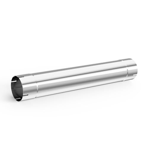 5 Inch Exhaust Pipe, 5'' Stainless Steel Straight Exhaust Pipe, 30" Length 5'' Muffler Replacement Pipe - size: 5 Inch without Clamps