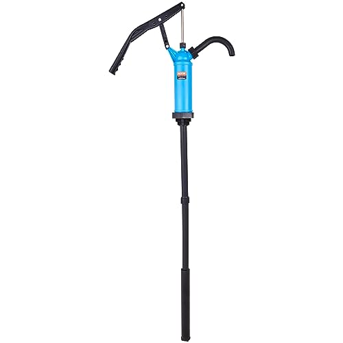VEVOR Drum Pump, 9.5 oz. Per Stroke, Lever-Action Barrel Pump, Fits 5-55 Gallon Drums with 3-Section Suction Tube Assembly & Hose, Hand Operated, Designed to Transfer Water, Alcohol, Corrosive Liquids