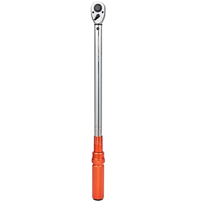 VEVOR 1/2-inch Drive Click Torque Wrench 25-250ft.lb/34-340n.m, Dual-Direction Adjustable Torque Wrench Set with Mechanical Dual Range Scales and Adapters Extension Rod - size: 1/2" 4 PCS