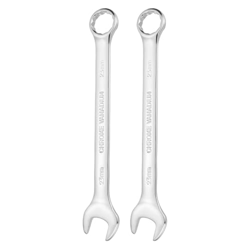 HARFINGTON 2pcs Combination Wrench 23mm Metric 12-Point Box and Open End - size: 23mm