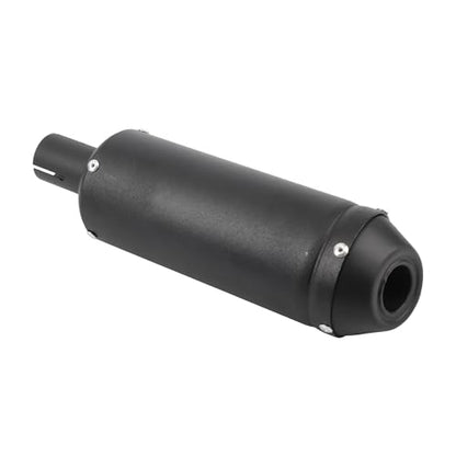 28mm 1.1" Exhaust Muffler Motorcycle Slip On Muffler Compatible with Dirt Bike Street Bike Scooter ATV Racing Black - color: Black