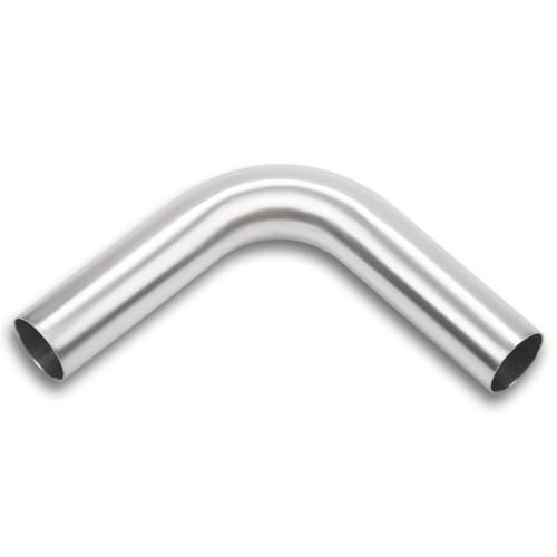 90 Degree Elbow 1.5 Inch 38mm OD Aluminum Intercooler Pipe Piping Air Intake Tube, 1.5D Radius, Brushed Finish - color: 90 Degree - 1PC, size: OD: 1.5" (38mm)
