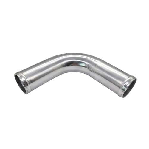 YSIL 2.5" OD 90 Degree Intercooler Pipe Air Intake Tube 12"(300mm) Aluminum - size: OD: 2.5"(63mm), style: 90 Degree