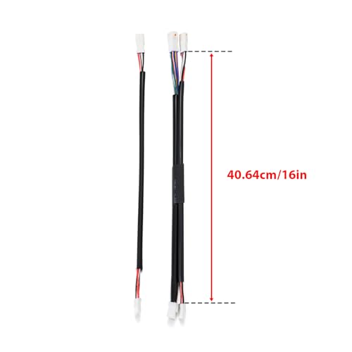 Mofun 16" Handlebar Wiring Extension Fit for Harley Softail Touring - style: 16"