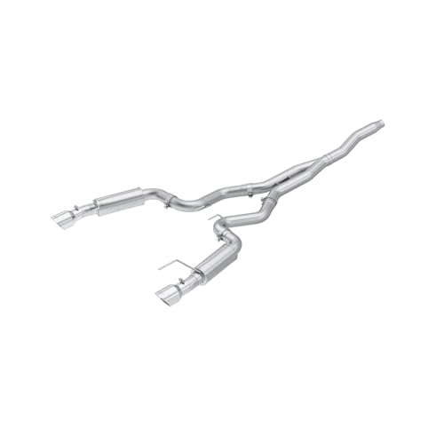 MBRP S7275AL 3" Cat Back, Dual Split Rear, Race Version Exhaust System with 4.5" Tips (Aluminized Steel) - color: Aluminized Steel