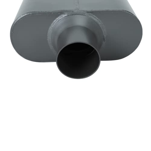 Pair of Single Chamber Performance Race Chambered Muffler 2.25" Center/Center Universal Muffler - size: 2.25 Inch
